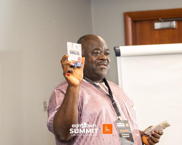 Dr. Olumide Emmanuel on stage