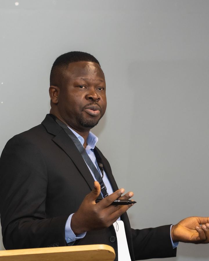 Oladipupo Clement on stage in Milton Keynes